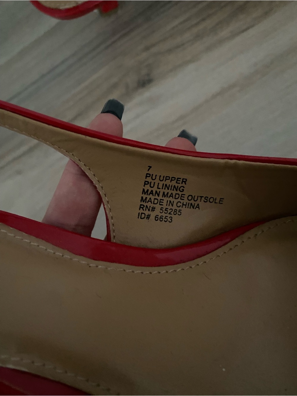 Express Red Patent Pointed-Toe Slingback Heels - Picture 5 of 6